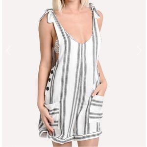 NWT Dolce Vita | Short Striped Jumpsuit Bathing Suit Cover Up | M